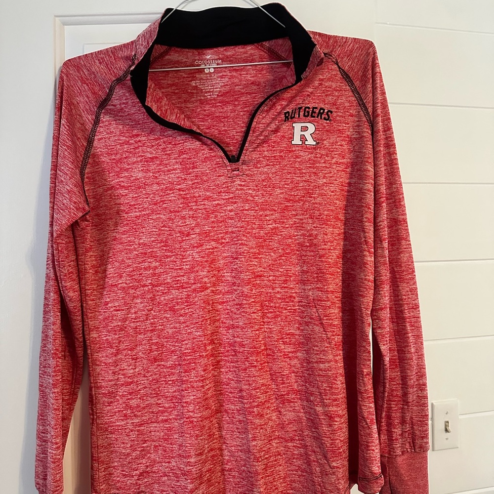 Colosseum Red Quarter-Zip Pullover